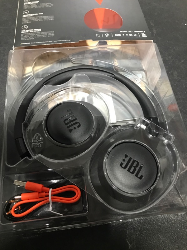 Photo 2 of JBL Tune 710BT Wireless Over-Ear Headphones - Bluetooth Headphones with Microphone, 50H Battery, Hands-Free Calls, Portable (Black)