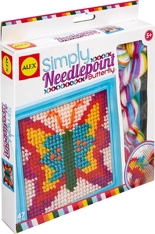 Photo 1 of ALEX Toys Simply Needlepoint Butterfly Kids Art and Craft Activity
