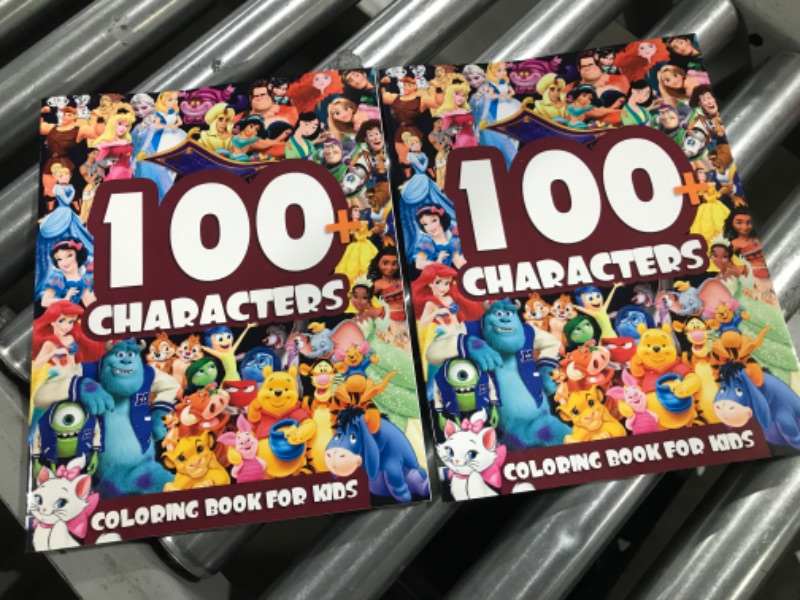 Photo 1 of 2 PACK 100+- characters coloring book for kids