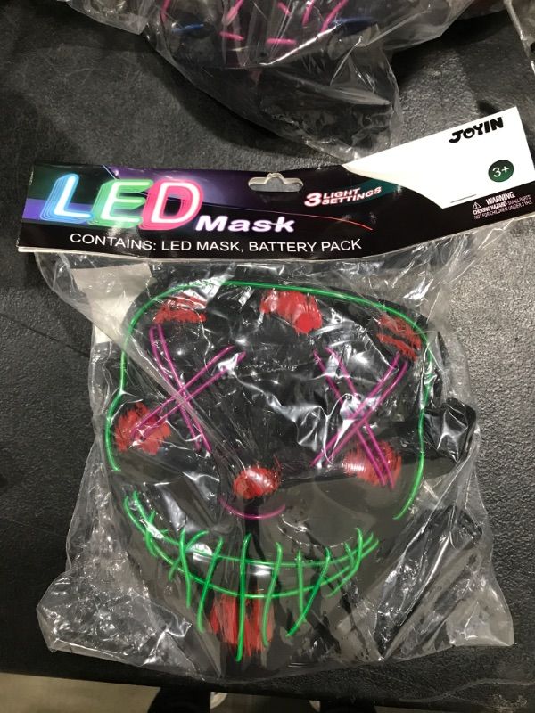 Photo 2 of 2 pack of light up Halloween masks