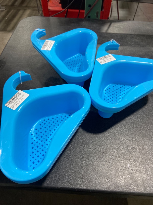 Photo 2 of 2PCS Kitchen Triangular Sink Filter, Swan Drain Basket For Kitchen Sink Rack Corner Sink Strainers For Kitchen Sink (blue)
PACK OF 3 