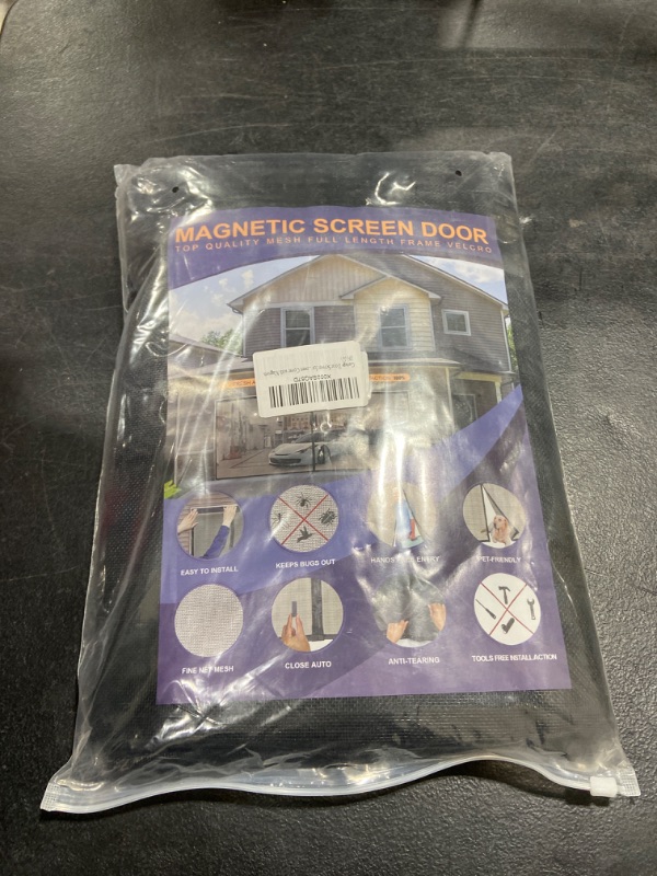 Photo 2 of 2022 New Magnetic Garage Door Screen for 1 Car Garage, 8.3x7.15FT Garage Screen Door Kit, Garage Net Screen,Fiberglass Hands Free Mesh Screen Door-Easy to Install