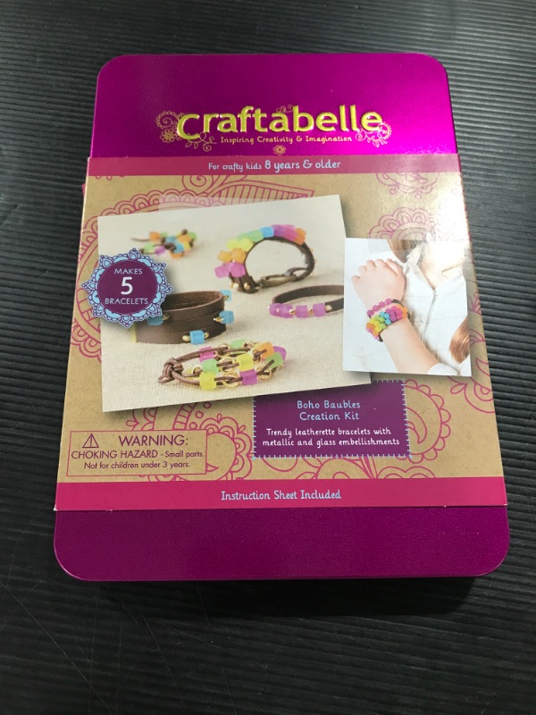 Photo 2 of Craftabelle – Boho Baubles Creation Kit – Bracelet Making Kit – 101pc Jewelry Set with Beads – DIY Jewelry Kits for Kids Aged 8 Years +
