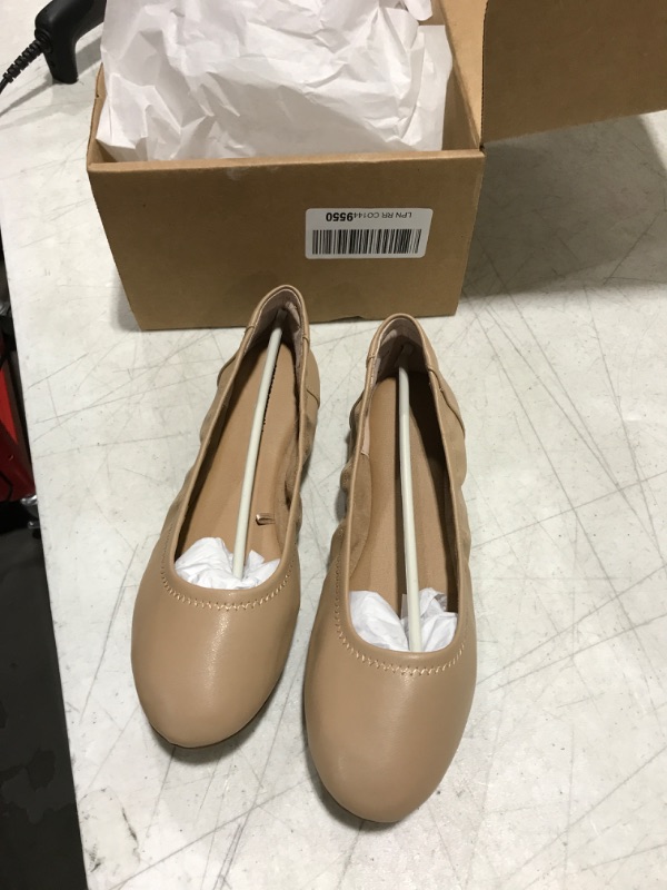 Photo 1 of Amazon Essentials Women's Belice Ballet Flat 9 Beige