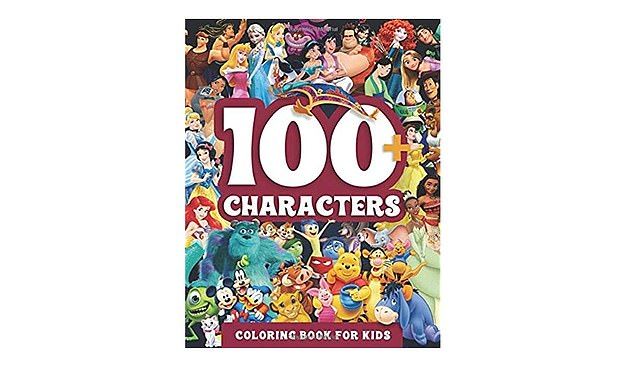 Photo 1 of  Disney 100+ Characters Coloring Book 2 PACK 