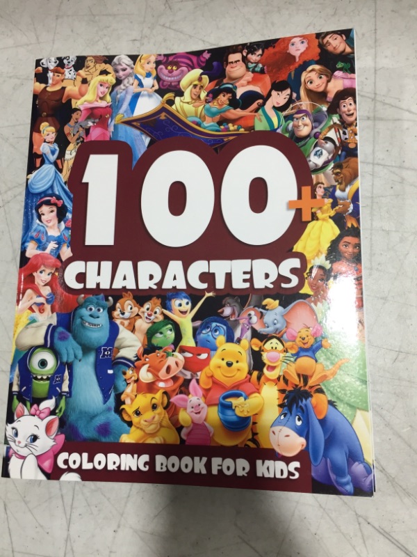 Photo 1 of  Disney 100+ Characters Coloring Book 3PACK