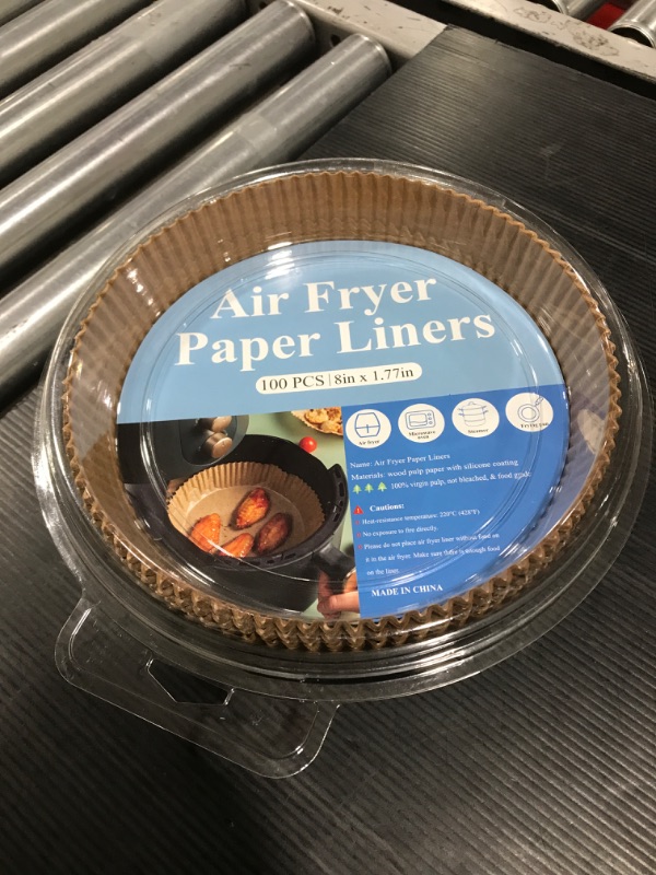 Photo 2 of Air Fryer Paper Liners 100pcs 8" x 1.77"