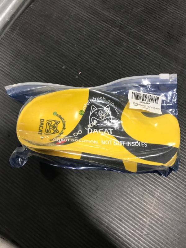 Photo 2 of 3/4 High Arch Support Inserts // Relieves Bunions, Plantar Fasciitis, Heel Pain and Foot Pain Caused Only by High Arches Yellow L:(Men9-11/Women10-12)