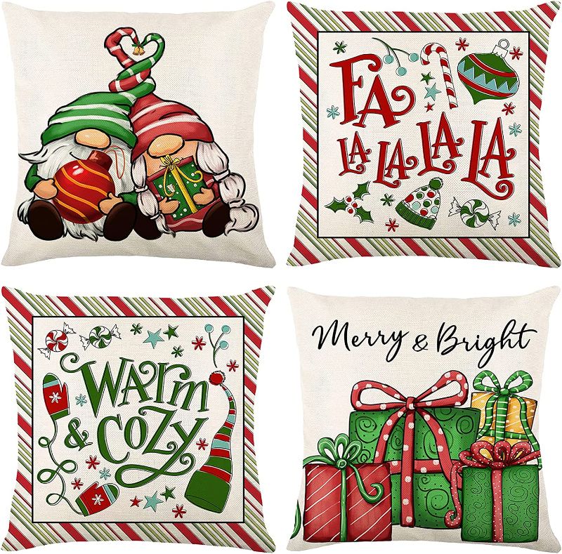 Photo 1 of 
Onerisly Christmas Decorations, Christmas Pillow Covers 18x18, Farmhouse Christmas Decor, Christmas Pillows Christmas Pillow Christmas Throw Pillows Covers...