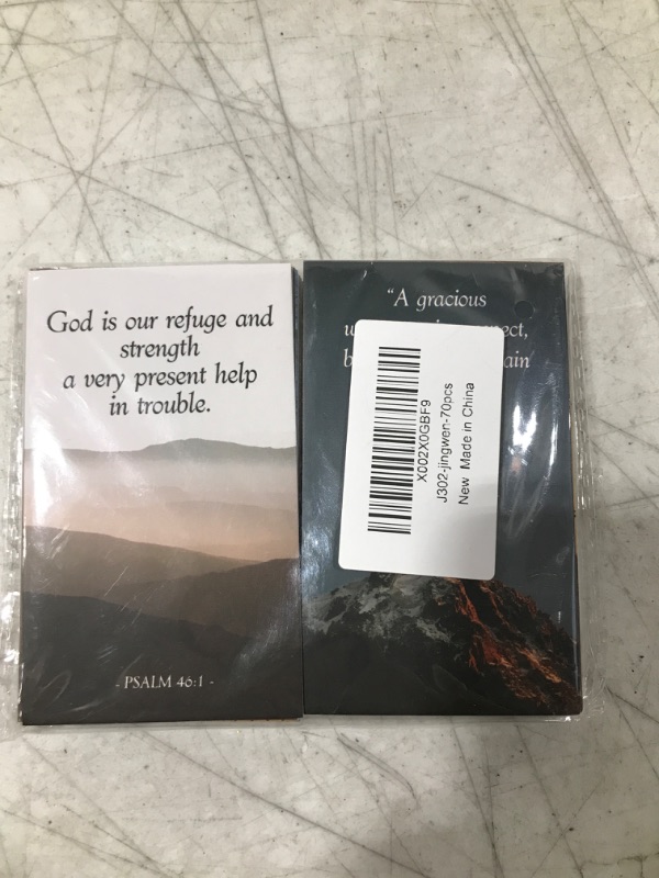 Photo 2 of 70 Mini Inspirational Christian Greeting Cards of Encouragemen, with Assorted Bible Verses Perfect for Women’s Bible Studies, Inspirational Christian Gift for Women, 2"X3.5", Daily Devotional, J302