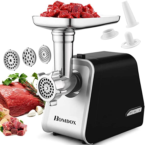 Photo 1 of 2000W Electric Meat Grinder, Heavy Duty Meat Grinder Machine Sausage Stuffer Maker with 3 Grinding Plates and Sausage Stuffing Tubes, Meat Grinder for Home Use and Commercial/ETL Approved
