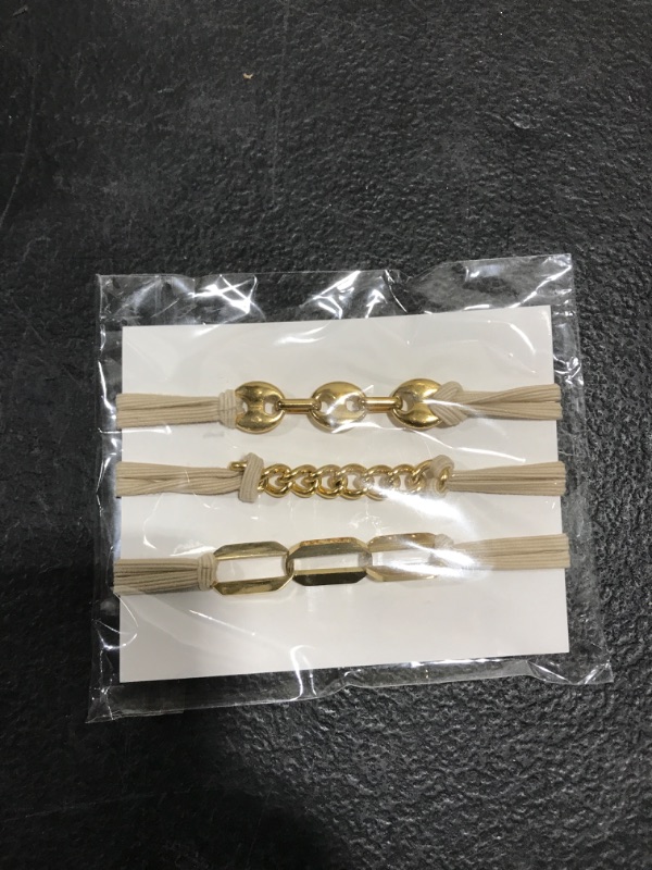 Photo 1 of 3 pc hair accessories- gold