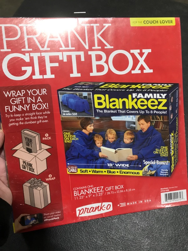 Photo 2 of Blankeez Prank Gift Box, Wrap Your Real Present in a Funny Authentic Prank-O Gag Present Box 