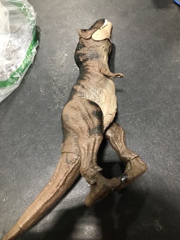 Photo 2 of ?Jurassic World Dominion Dinosaur T Rex Toy, Thrash ‘N Devour Tyrannosaurus Rex Action Figure with Sound and Motion???? Frustration Free Packaging