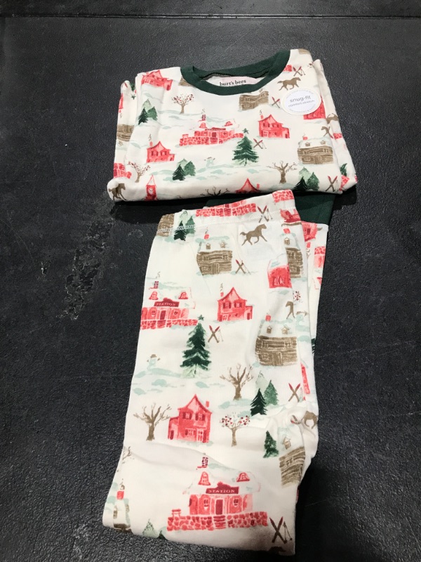 Photo 2 of Burt’s Bees Baby Family Jammies Matching Holiday Organic Cotton Pajamas Toddler 2-Piece 5T Holiday Village