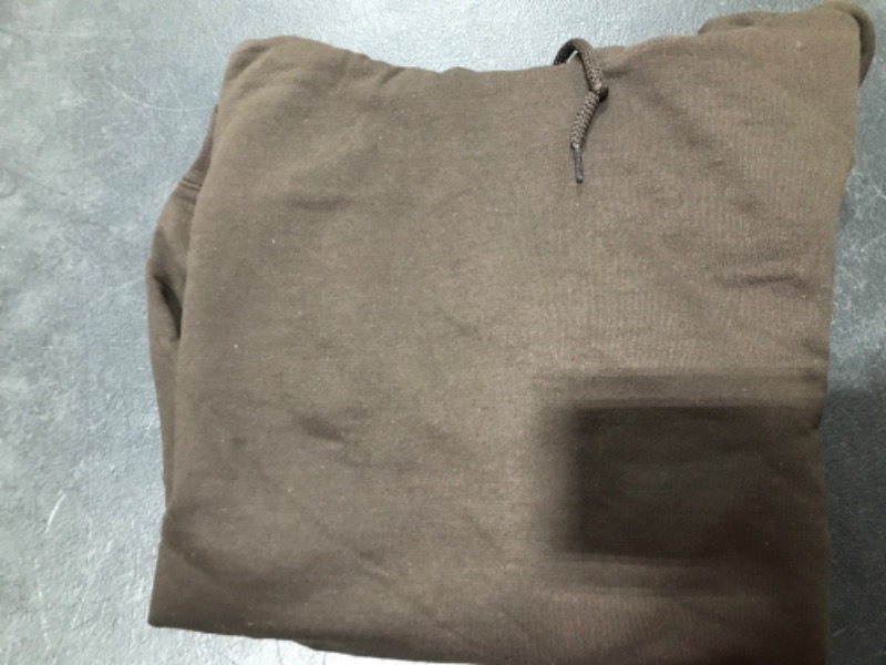 Photo 2 of Gildan Heavyweight Blend Hooded Sweatshirt in Dark Chocolate Size M