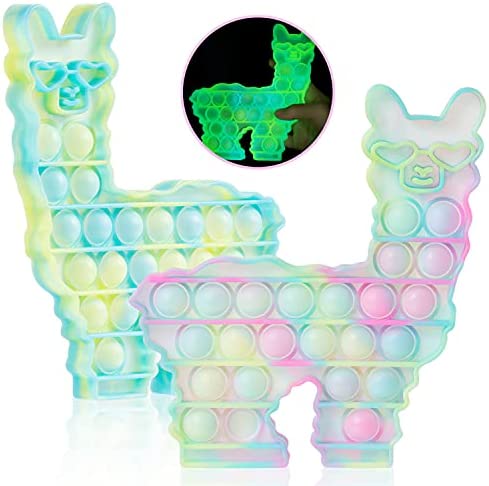 Photo 1 of 2 PACK GLOW IN THE DARK FIDGET TOYS 2 PACK LAMA 