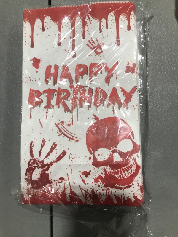 Photo 2 of 30 Pieces Halloween Bloody Favor Bags Bloody Birthday Party Treat Candy Goodie Bags Horror Bloody Skull Footprint Handprint Gift Bags for Bloody Theme Halloween Party Supplies Decor, 8.3 x 4.7 Inch