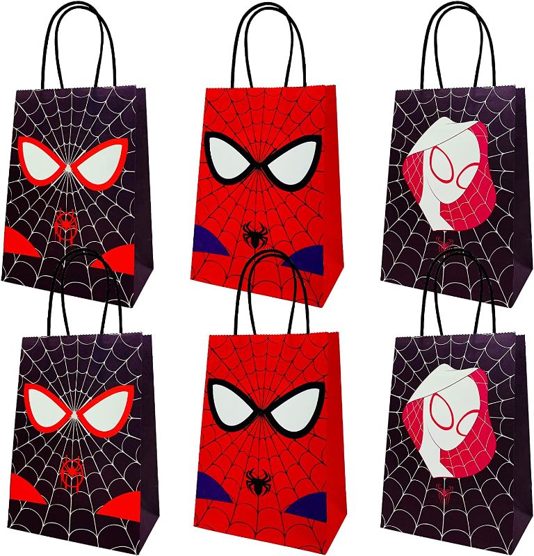 Photo 1 of 18 PCS Spiderman Party Favor Bags for Birthday Party Supplies