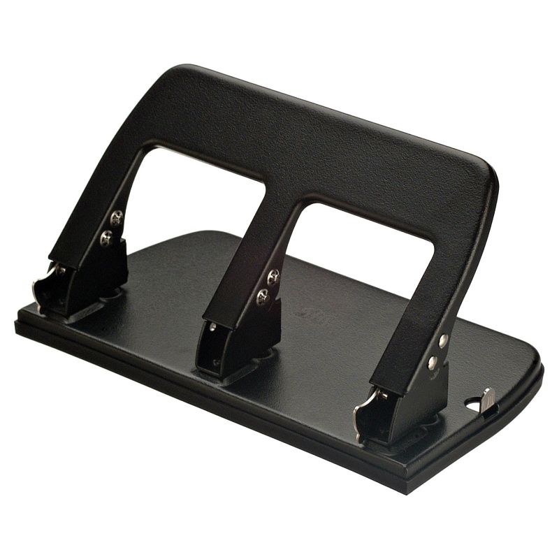 Photo 1 of Officemate Medium Duty 3 Hole Punch with Ergonomic Handle, 30 Sheet Capacity, Black