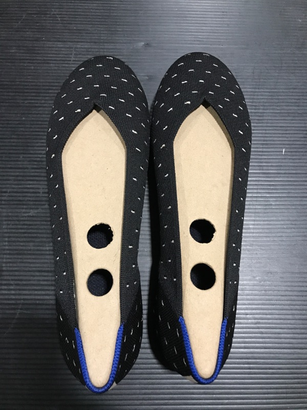 Photo 2 of [Size 10] EVGLOW Women's Knit Ballet Flat Round Toe Slip On Flats Shoes Classic Mesh Breathabel Low Wedge Ballerina Walking Flats Shoes
