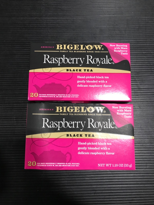 Photo 2 of [2 Pack] Bigelow Raspberry Royale Tea Bags - 20 ct