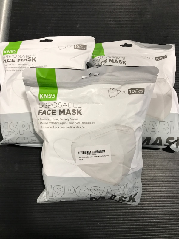 Photo 1 of [3 Pack] KN95 Disposable Face Masks- 10 pcs