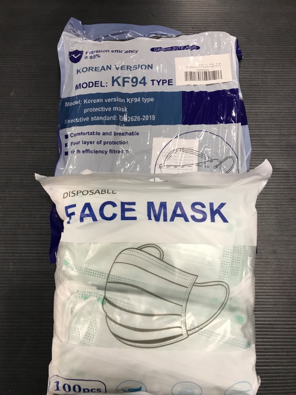 Photo 1 of 2 Pack Disposable Masks 150pcs Total