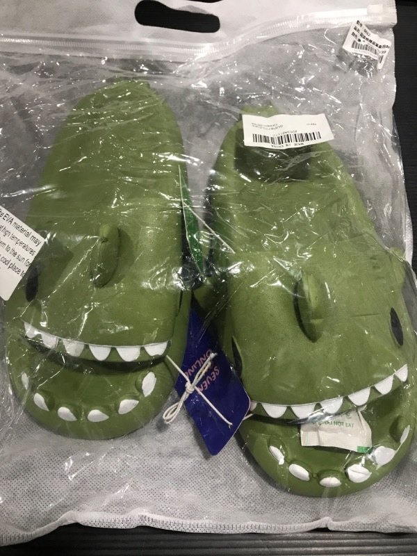 Photo 1 of [Size W-8] Shark Slides - Green