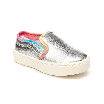 Photo 1 of [Size 9] Carter's Girls' Sneakers SILVER - Silver Nettie Slip-on Sneaker - Girls
