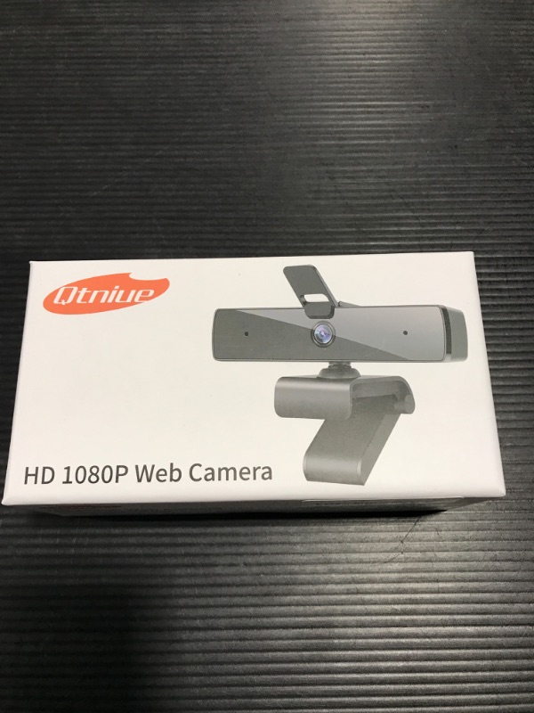 Photo 2 of Webcam with Microphone and Privacy Cover, Qtniue FHD Webcam 1080p, Desktop or Laptop and Smart TV USB Camera for Video Calling, Stereo Streaming and Online Classes