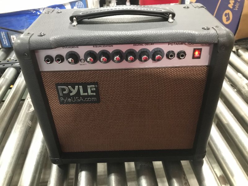 Photo 2 of Portable Electric Guitar Amplifier, 30 Watt Power, 8 Inch High-Definition Speaker, Bass, Dual Inputs, Overdrive, Digital Delay, Amp Control Volume, EQ for Beginner and Advance Practice
