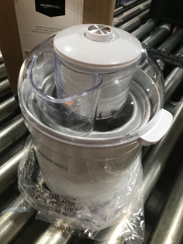 Photo 2 of Amazon Basics 1.5 Quart Automatic Homemade Ice Cream Maker