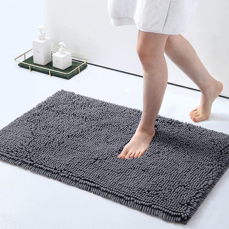 Photo 1 of  Bath Rug, Extra Soft and Absorbent Shaggy Bathroom Mat Rugs, Machine Washable, Non-Slip Plush Carpet Runner for Tub, Shower, and Bath