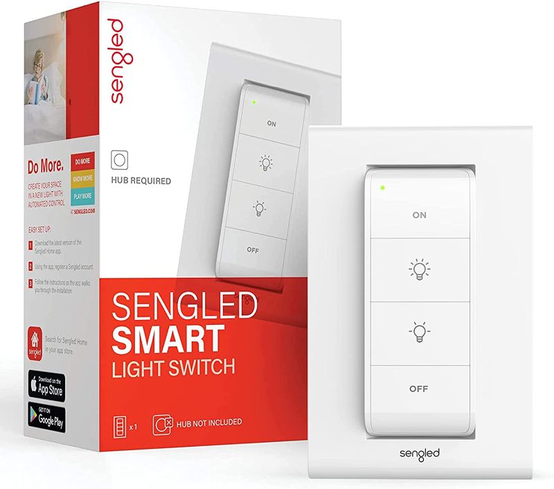 Photo 1 of Sengled (E39-G8C) Light Compatible with Alexa, Google, SmartThings, HomeKit and Siri, Smart Hub Required Zigbee Switch Remote Control Bulbs ON/Off/Level Brightness, Dimmable, 1 Pack, White