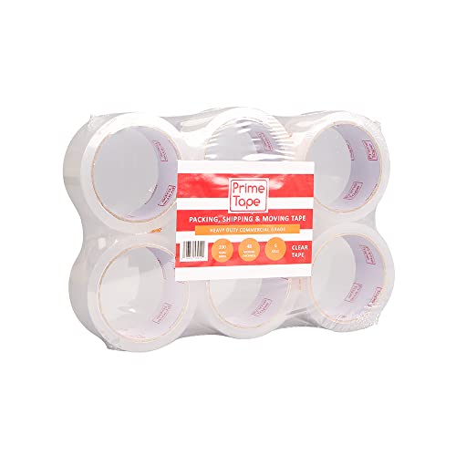 Photo 1 of PPK PRIME Clear Heavy Duty Scotch Packing & Shipping Tape for Moving Boxes, 1.88'' X 55 Yd, Package, Box & Moving Tape Designed for Mailing, Shipping
