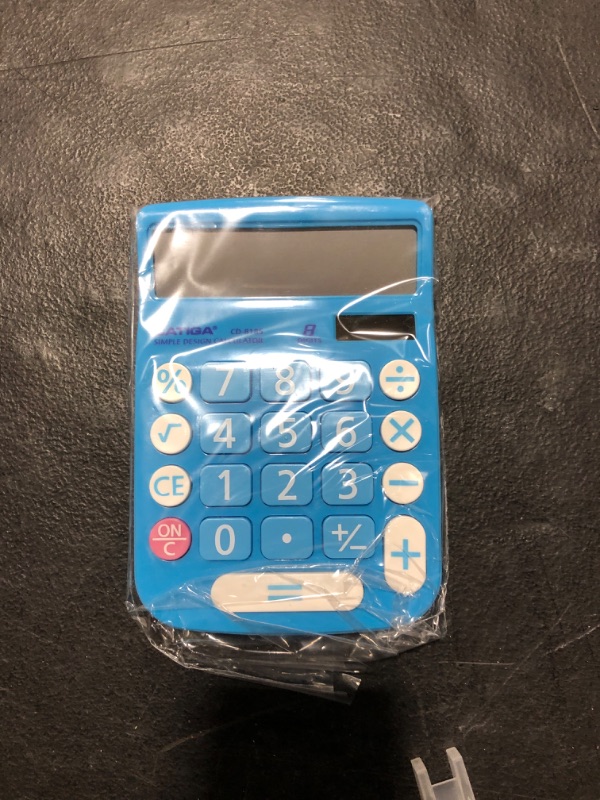Photo 2 of CATIGA CD-8185 Office and Home Style Calculator - 8-Digit LCD Display - Suitable for Desk and On The Move use. (Blue)