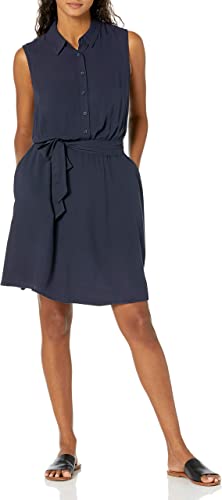 Photo 1 of Amazon Essentials Women's Sleeveless Woven Shirt Dress SIZE - XL 