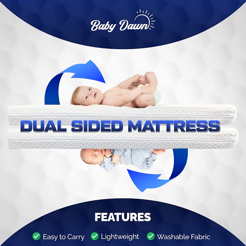 Photo 3 of BABY DAWN Pack and Play Trifold Mattress Pad for Babies and Toddlers - Portable and Foldable Mattress