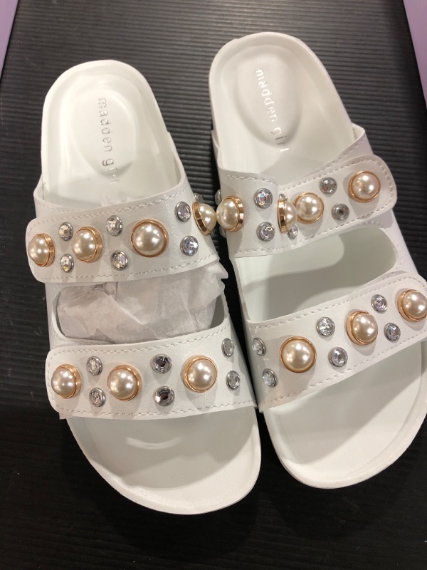 Photo 2 of Madden Girl Women's Baby Slide Sandal 8 White