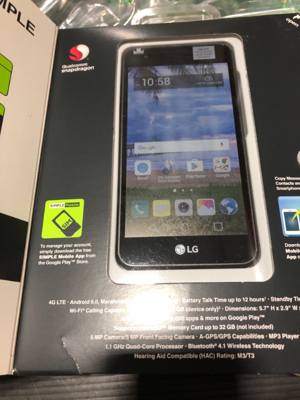 Photo 2 of Simple Mobile LG Rebel 2 4G LTE Prepaid Smartphone *ACTIVATION NEEDED*