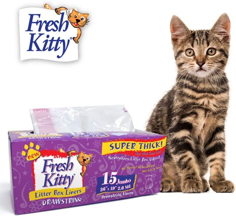 Photo 1 of 15 Count Fresh Kitty Litter Box Liners