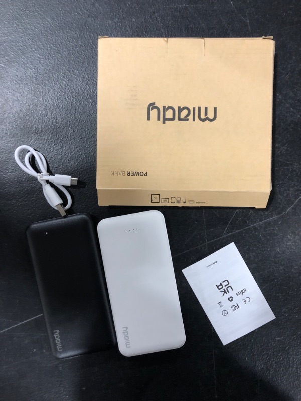 Photo 1 of 2-Pack Miady 10000mAh Dual USB Portable Chargers