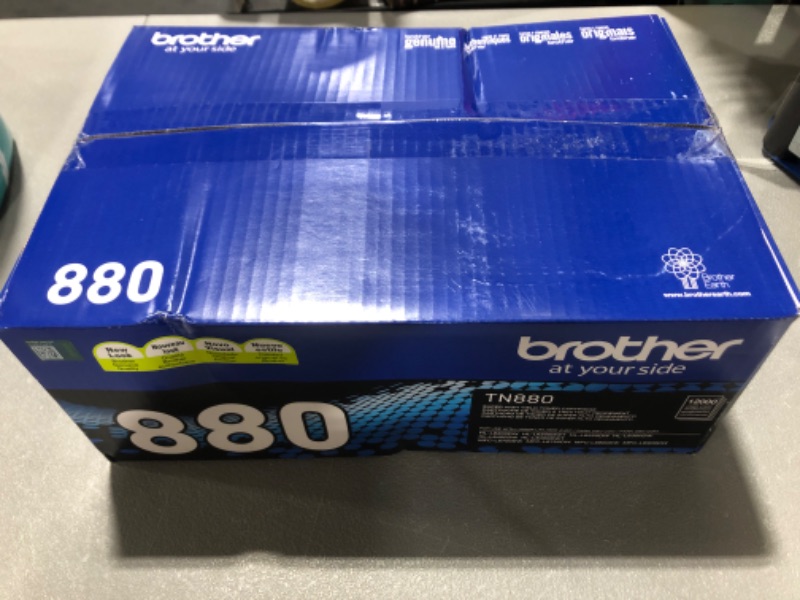 Photo 2 of Brother Genuine Super High Yield Toner Cartridge, TN880, Replacement Black Toner, Page Yield Up To 12,000 Pages, Amazon Dash Replenishment Cartridge