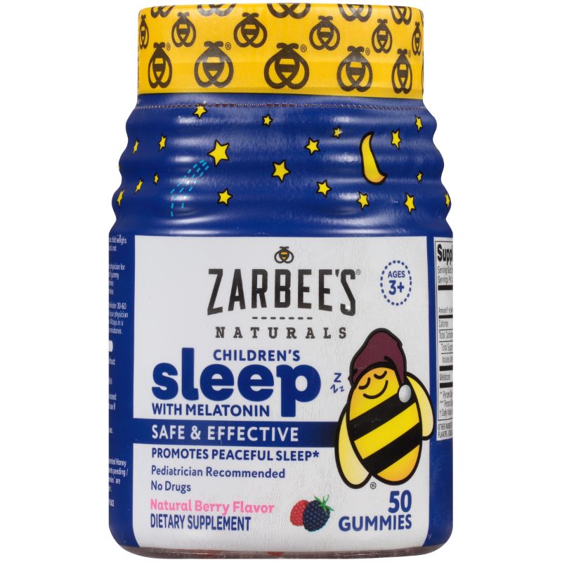 Photo 1 of Zarbee's Children's Sleep with Melatonin Gummies Berry, Fragrance-Free - 50.0 Ea