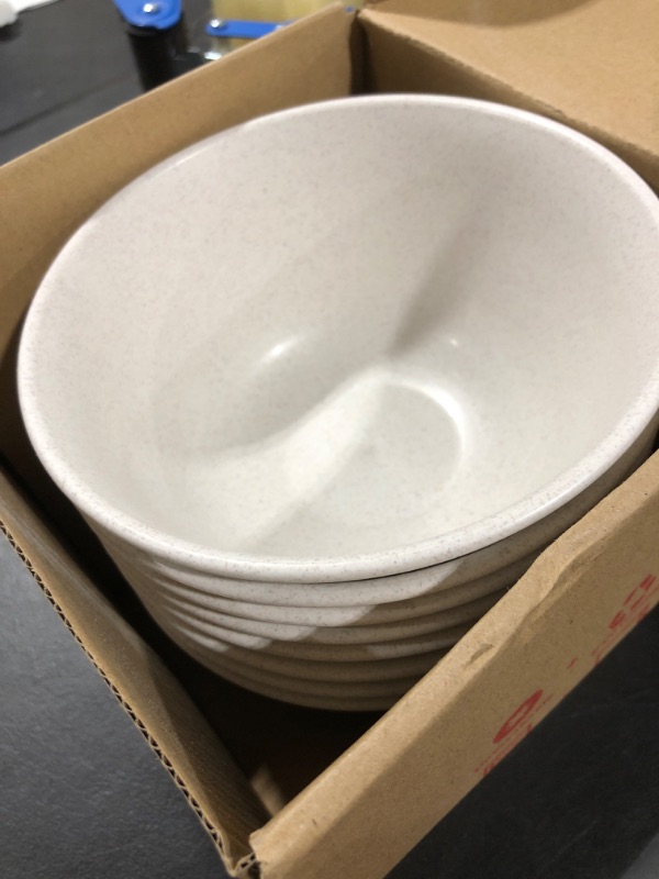 Photo 2 of [Set of 8] Unbreakable Cereal Bowls 30 OZ Ramen Bowl Microwave and Dishwasher Safe BPA-Free Eco-Friendly Deep Soup Bowl for Cereal, Salad, Soup, Rice?NOT CERAMIC?