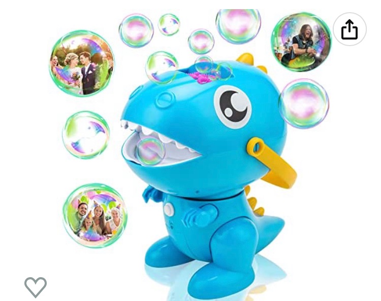 Photo 1 of Bakeling Bubble Machine,2 in 1 Bubble Gun,180° Rotated Bubbles for Kids,Foam Machine Bubble Machine for Kids Bubble Machine for Toddlers 1-3 Bubble Blower with Bubble Liquid,Bubble Machine for Parties
