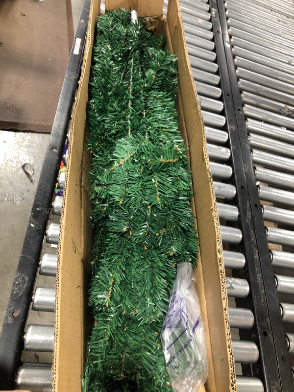 Photo 2 of 6 Ft Premium Christmas Tree with 1200 Tips for Fullness - Artificial Canadian Fir Full Bodied Christmas Tree with Metal Stand, Lightweight and Easy to Assemble 6FT