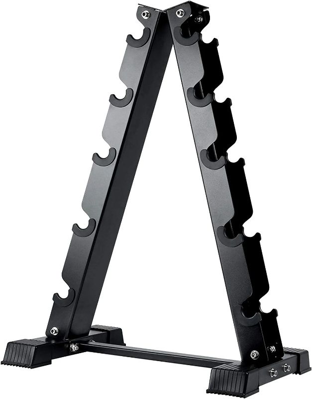 Photo 1 of AKYEN Dumbbell Rack Stand Only, Weight Rack for Dumbbells Compact A-Frame Home Gym Space Saver (150/480/570/800 LBS Weight Capacity, 2022 New Version)