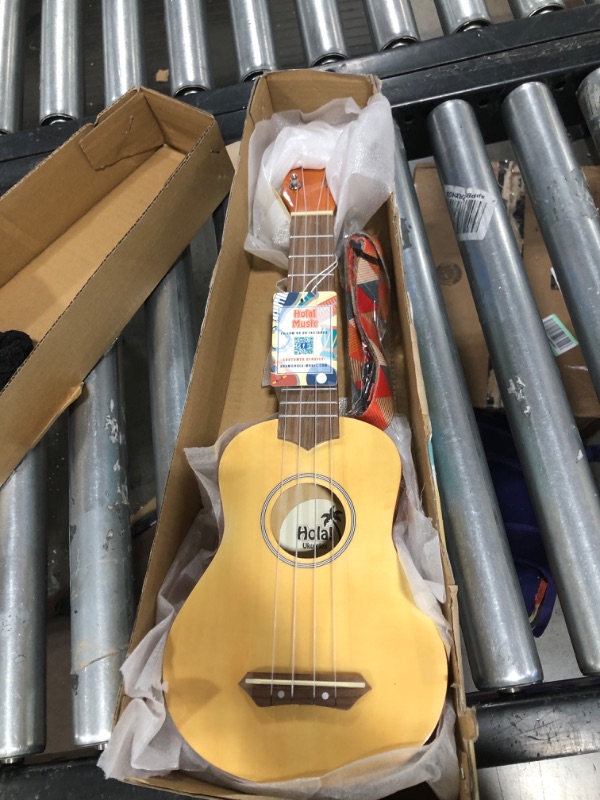 Photo 2 of Hola! Music Ukuleles for Adults, Kids & Beginners - 21" Maple Soprano Ukulele w/Bag & More - Natural